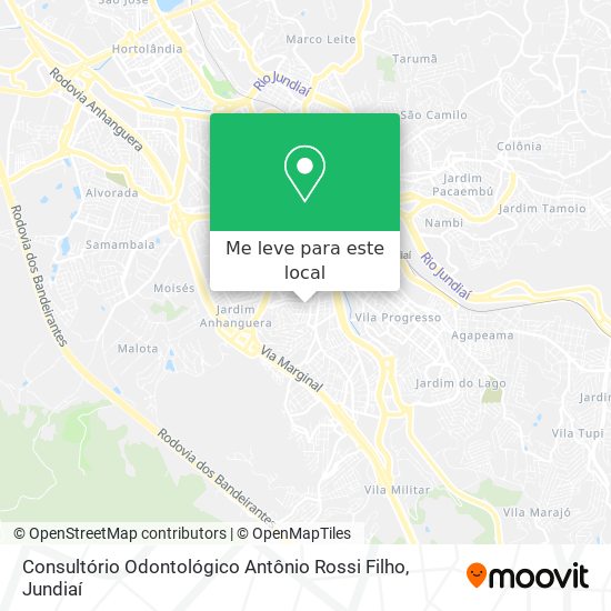Consultório Odontológico Antônio Rossi Filho mapa