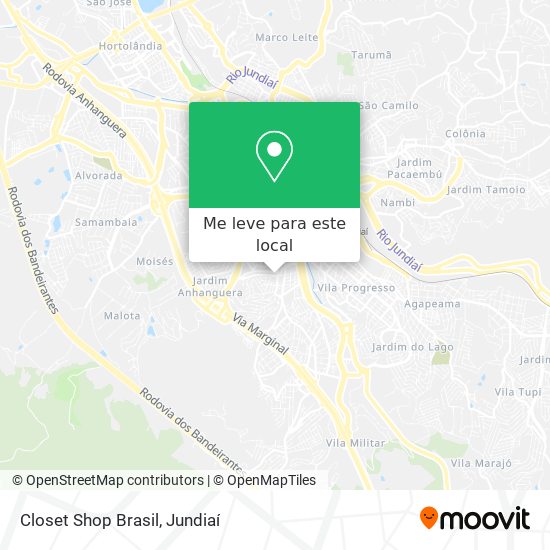 Closet Shop Brasil mapa