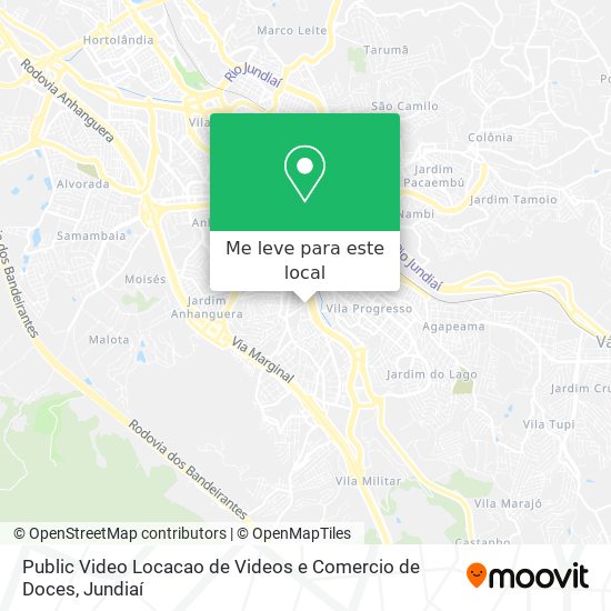 Public Video Locacao de Videos e Comercio de Doces mapa