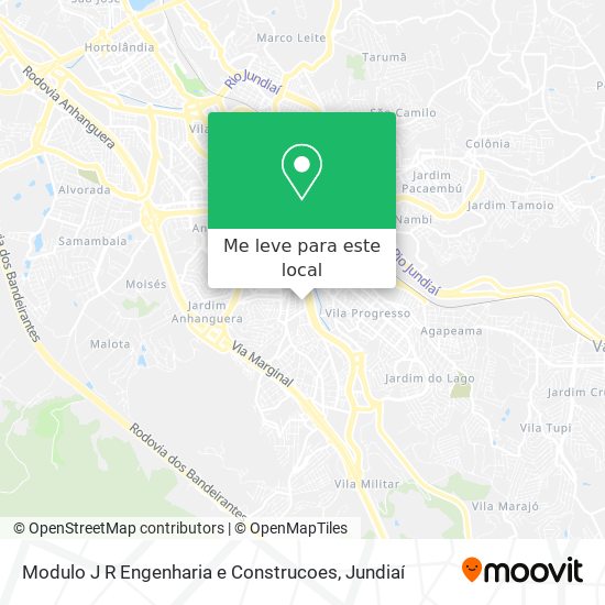 Modulo J R Engenharia e Construcoes mapa