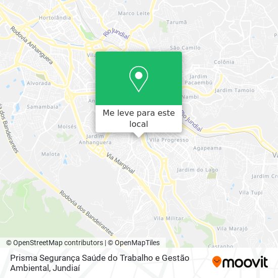 Prisma Segurança Saúde do Trabalho e Gestão Ambiental mapa