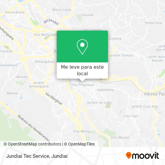 Jundiai Tec Service mapa