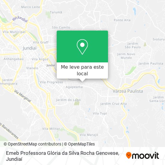 Emeb Professora Glória da Silva Rocha Genovese mapa