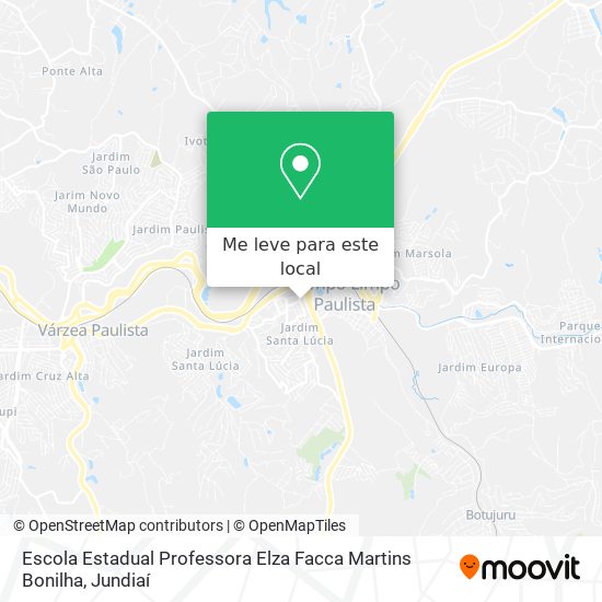 Escola Estadual Professora Elza Facca Martins Bonilha mapa