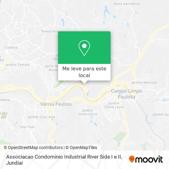 Associacao Condominio Industrial River Side I e II mapa