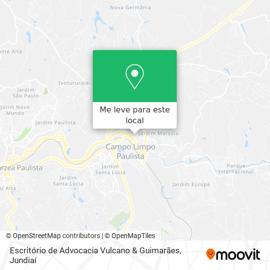 Escritório de Advocacia Vulcano & Guimarães mapa