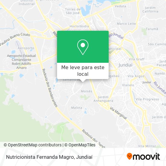 Nutricionista Fernanda Magro mapa