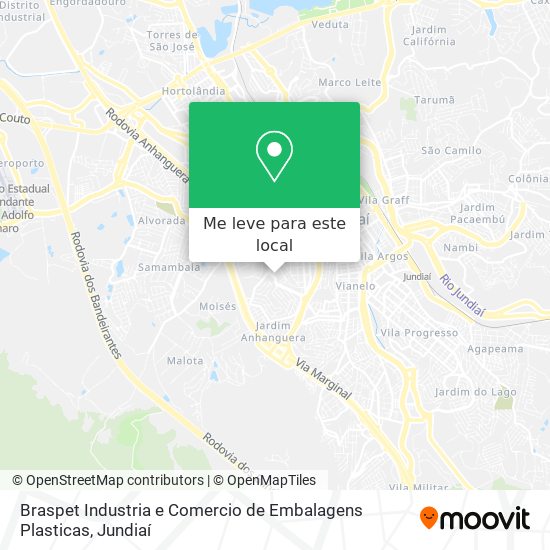 Braspet Industria e Comercio de Embalagens Plasticas mapa