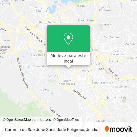 Carmelo de Sao Jose Sociedade Religiosa mapa