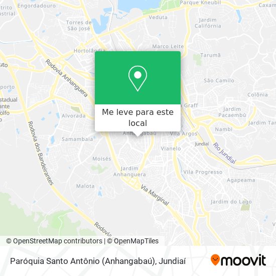 Paróquia Santo Antônio (Anhangabaú) mapa
