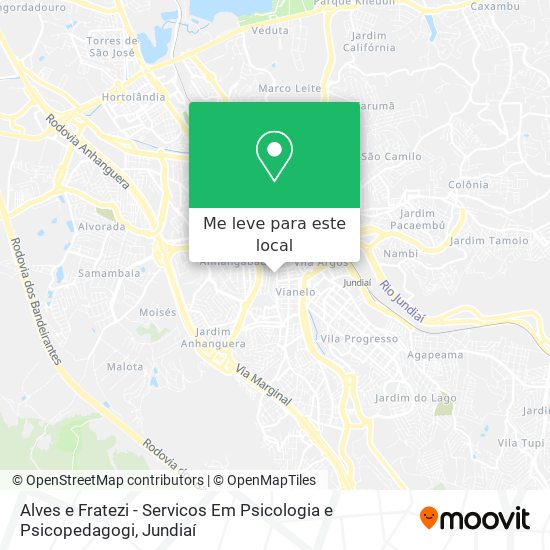 Alves e Fratezi - Servicos Em Psicologia e Psicopedagogi mapa