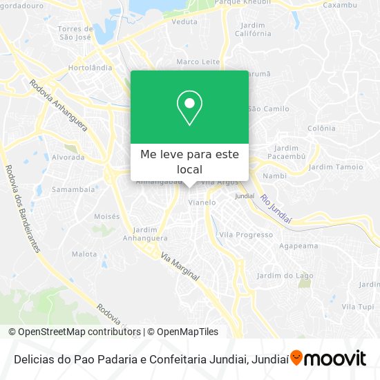 Delicias do Pao Padaria e Confeitaria Jundiai mapa