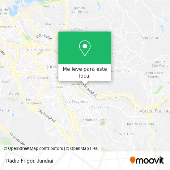 Rádio Frigor mapa