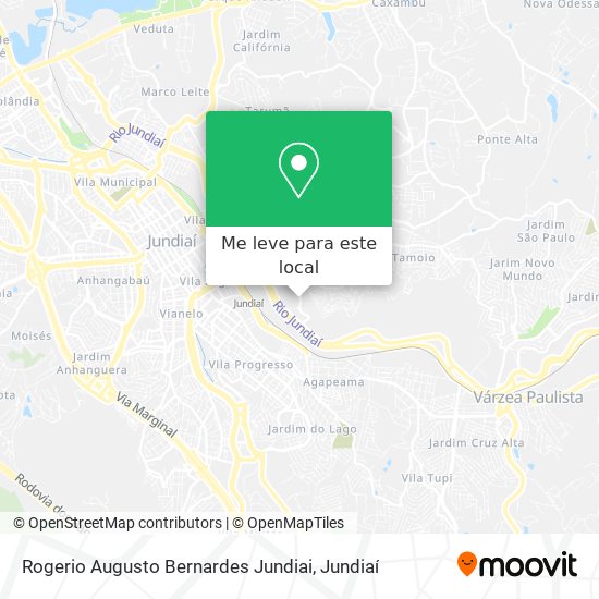 Rogerio Augusto Bernardes Jundiai mapa