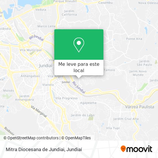 Mitra Diocesana de Jundiai mapa