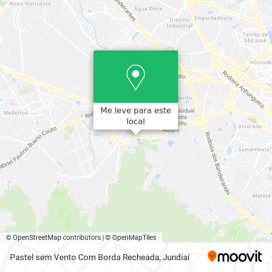 Pastel sem Vento Com Borda Recheada mapa