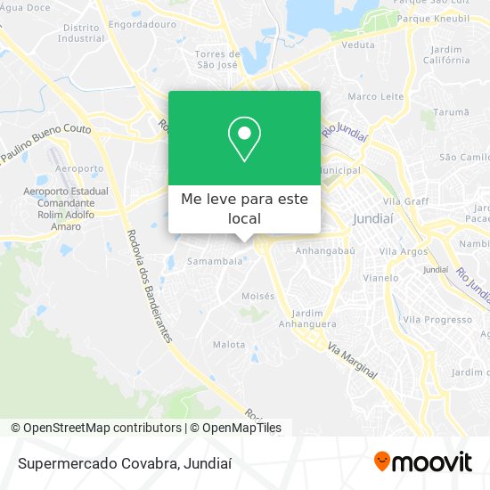 Supermercado Covabra mapa