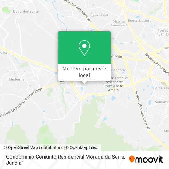 Condominio Conjunto Residencial Morada da Serra mapa