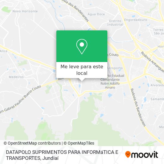 DATAPOLO SUPRIMENTOS PARA INFORMáTICA E TRANSPORTES mapa