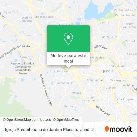 Igreja Presbiteriana do Jardim Planalto mapa