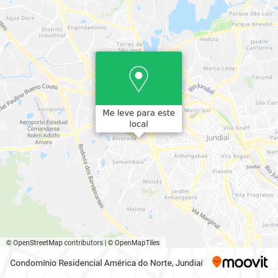 Condomínio Residencial América do Norte mapa