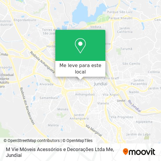 M Vie Móveis Acessórios e Decorações Ltda Me mapa