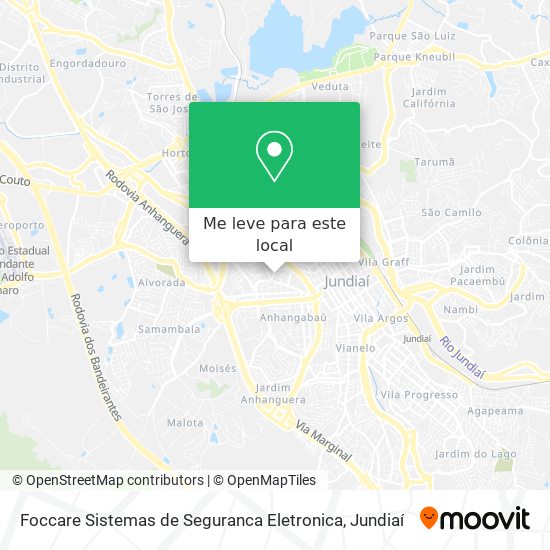 Foccare Sistemas de Seguranca Eletronica mapa