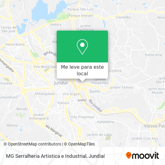 MG Serralheria Artistica e Industrial mapa