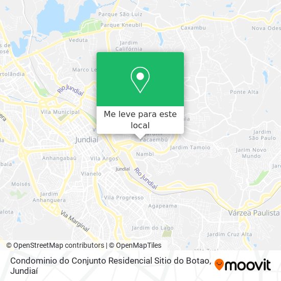 Condominio do Conjunto Residencial Sitio do Botao mapa