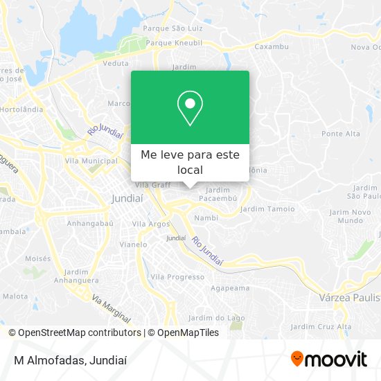 M Almofadas mapa
