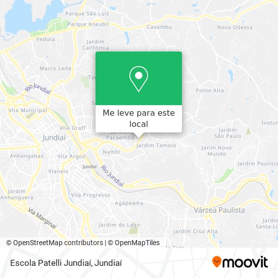 Escola Patelli Jundiaí mapa