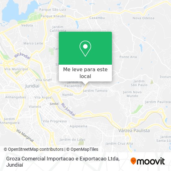 Groza Comercial Importacao e Exportacao Ltda mapa