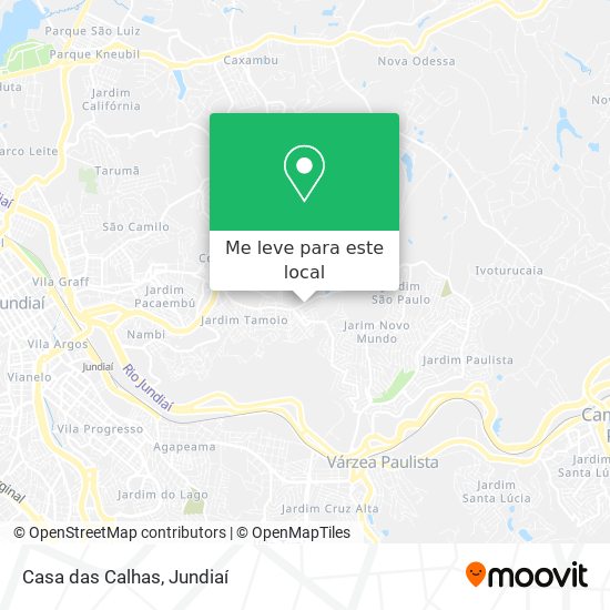 Casa das Calhas mapa