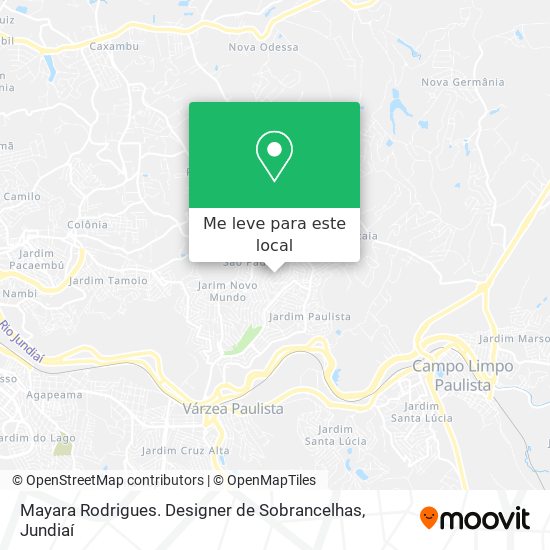 Mayara Rodrigues. Designer de Sobrancelhas mapa