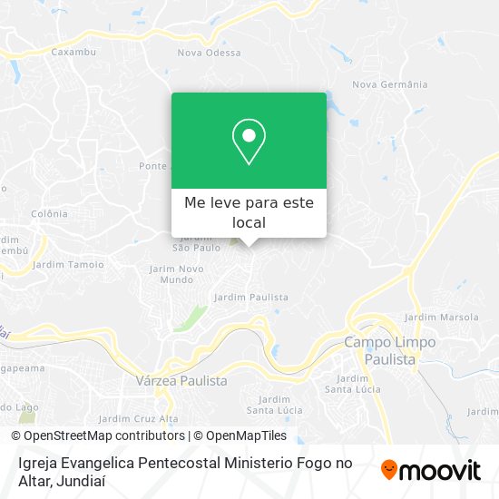 Igreja Evangelica Pentecostal Ministerio Fogo no Altar mapa