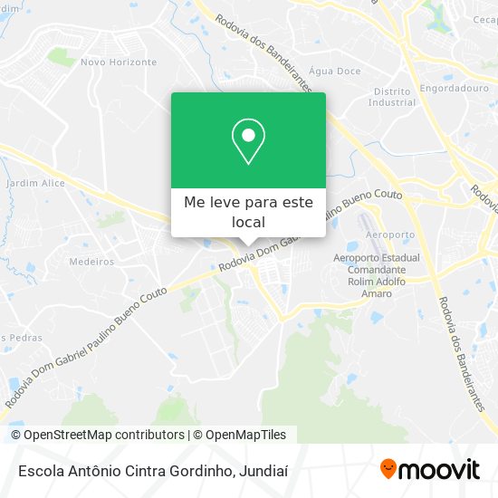 Escola Antônio Cintra Gordinho mapa