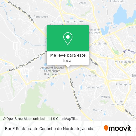 Bar E Restaurante Cantinho do Nordeste mapa