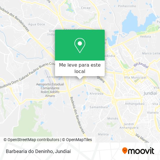 Barbearia do Deninho mapa