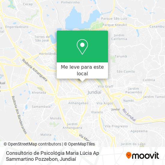 Consultório de Psicológia Maria Lúcia Ap Sammartino Pozzebon mapa