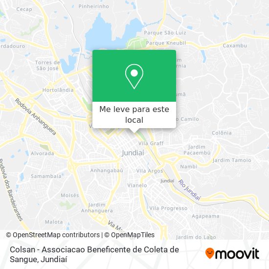 Colsan - Associacao Beneficente de Coleta de Sangue mapa