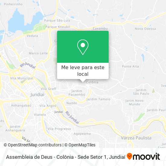 Assembleia de Deus - Colônia - Sede Setor 1 mapa