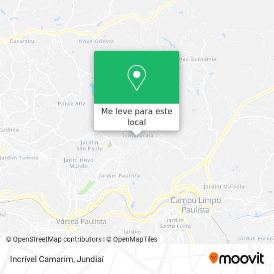 Incrível Camarim mapa