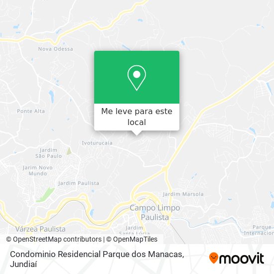 Condominio Residencial Parque dos Manacas mapa