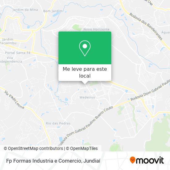 Fp Formas Industria e Comercio mapa