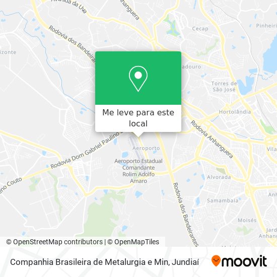 Companhia Brasileira de Metalurgia e Min mapa