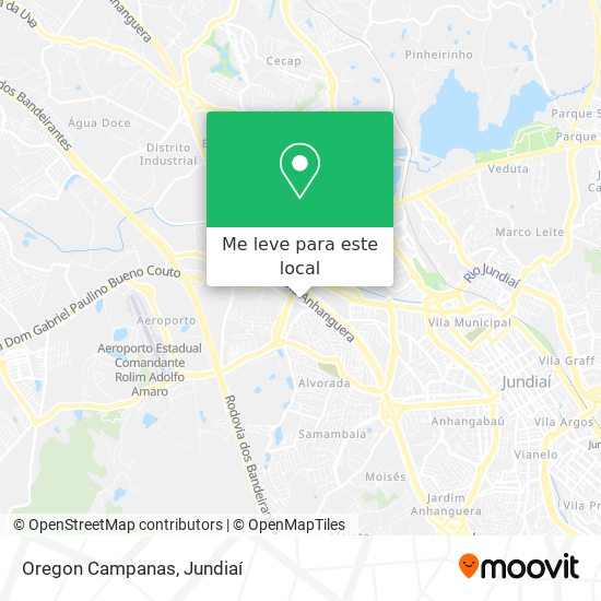 Oregon Campanas mapa