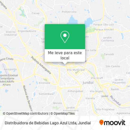 Distribuidora de Bebidas Lago Azul Ltda mapa