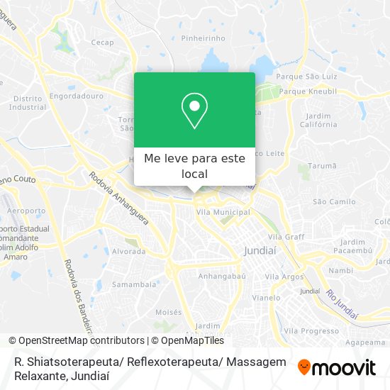 R. Shiatsoterapeuta/ Reflexoterapeuta/ Massagem Relaxante mapa