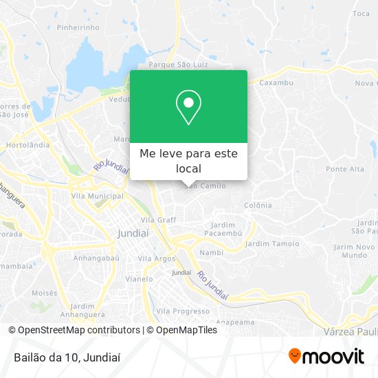 Bailão da 10 mapa