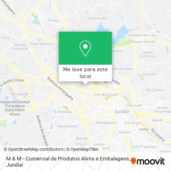 M & M - Comercial de Produtos Alims e Embalagens mapa